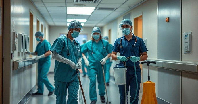 Empresa terceirizada de limpeza em hospitais garante segurança e eficiência na saúde